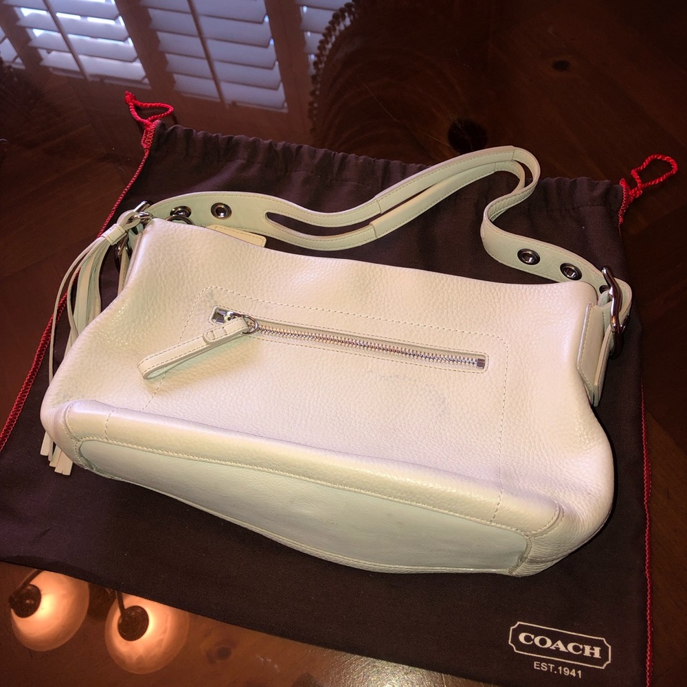 Cream Coach Hobo Purse - Picture 2 of 8